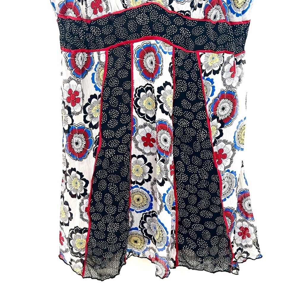 Bisou Bisou Mini Babydoll Dress Y2k Floral Sheer Garden Fairy Whimsy Size Large - Picture 6 of 15